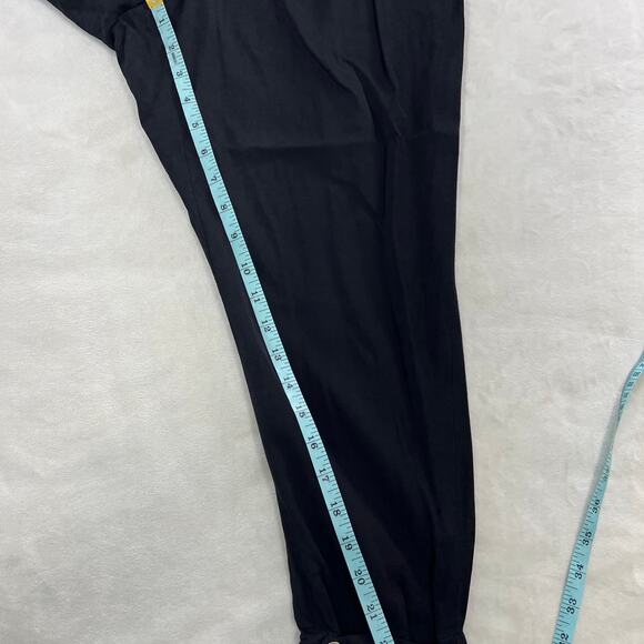 Helmut Lang Black Casual Jogger Pants Ankle Cuff Snap Detail Women's 8 Designer - Picture 9 of 10